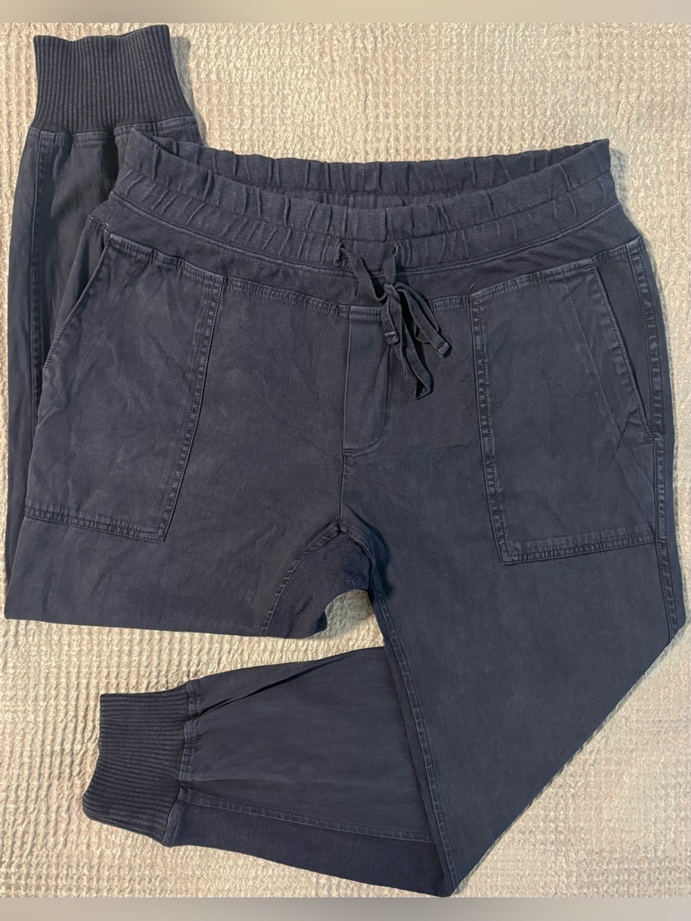 James Perse Standard Mixed Media Jogger Pants Mens Sz 3 (L) Vintage Black Cotton